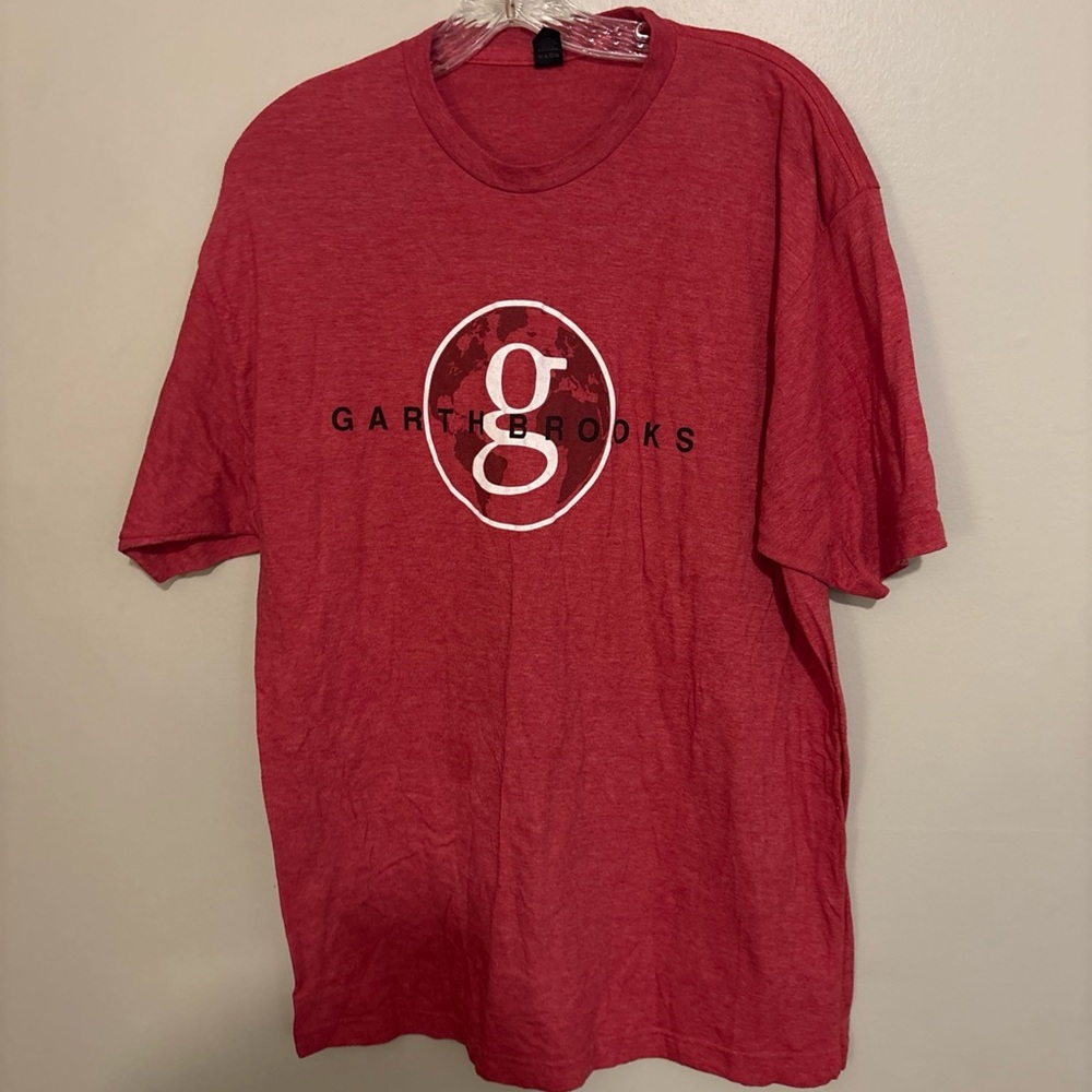 Garth Brooks Shirt Mens 2XL Red World Tour Concert Band Graphic Tee Country